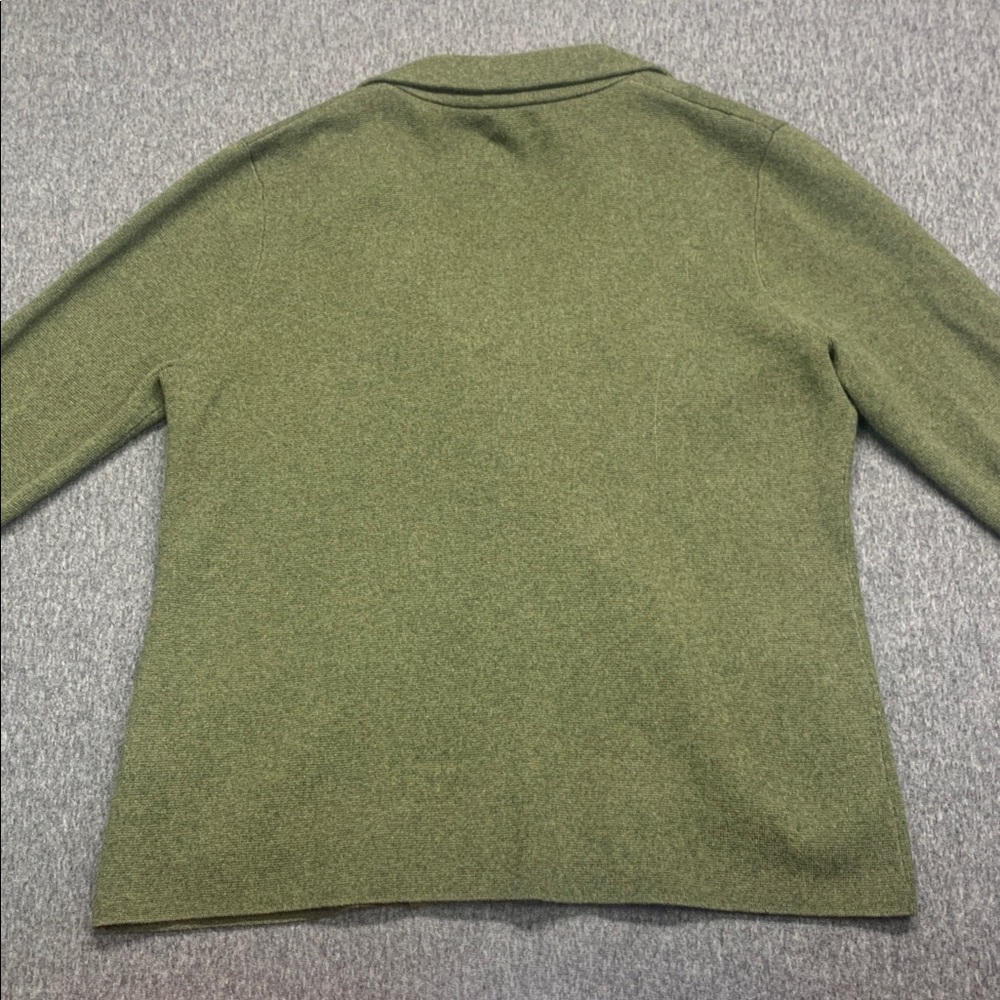J. Crew Schoolboy Sweater Blazer Olive Green Single-Button Women's Size L - Picture 4 of 11